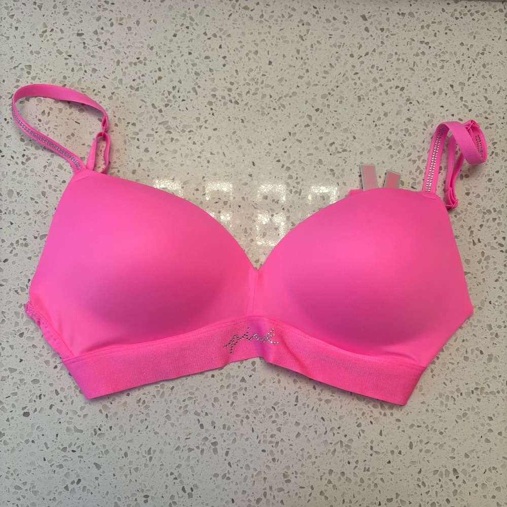 NWT - Victoria’s Secret Pink Women’s Hot Pink Bra -36D